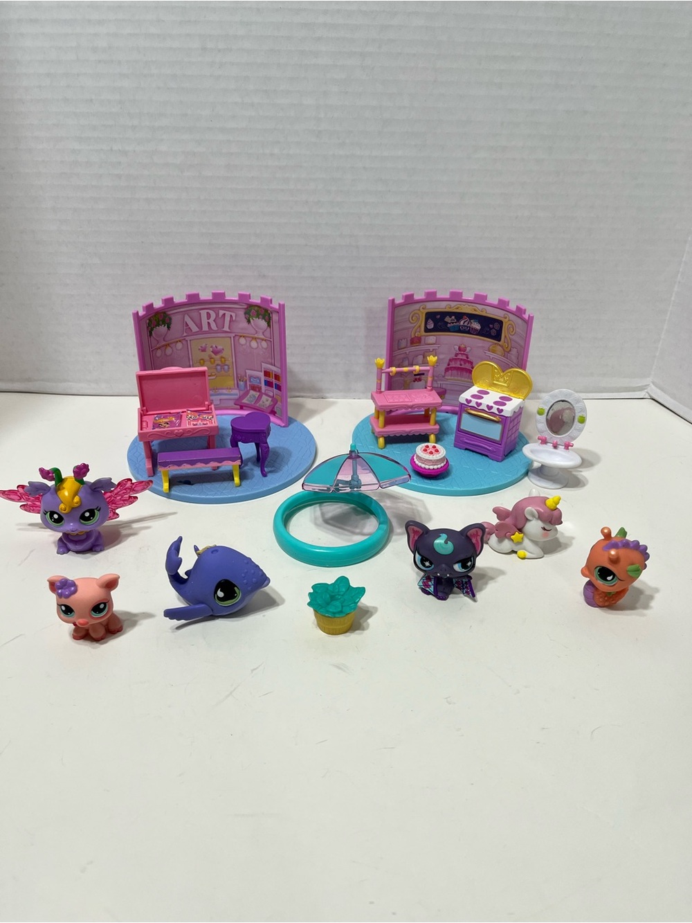 Littlest pet shop and Royal high toys lot.